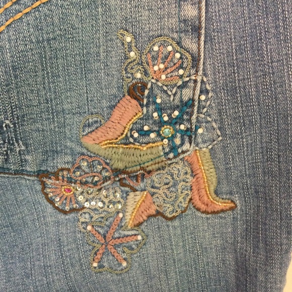 Venezia Embroidered Jeans Size 18 Waist 36” - Picture 6 of 7